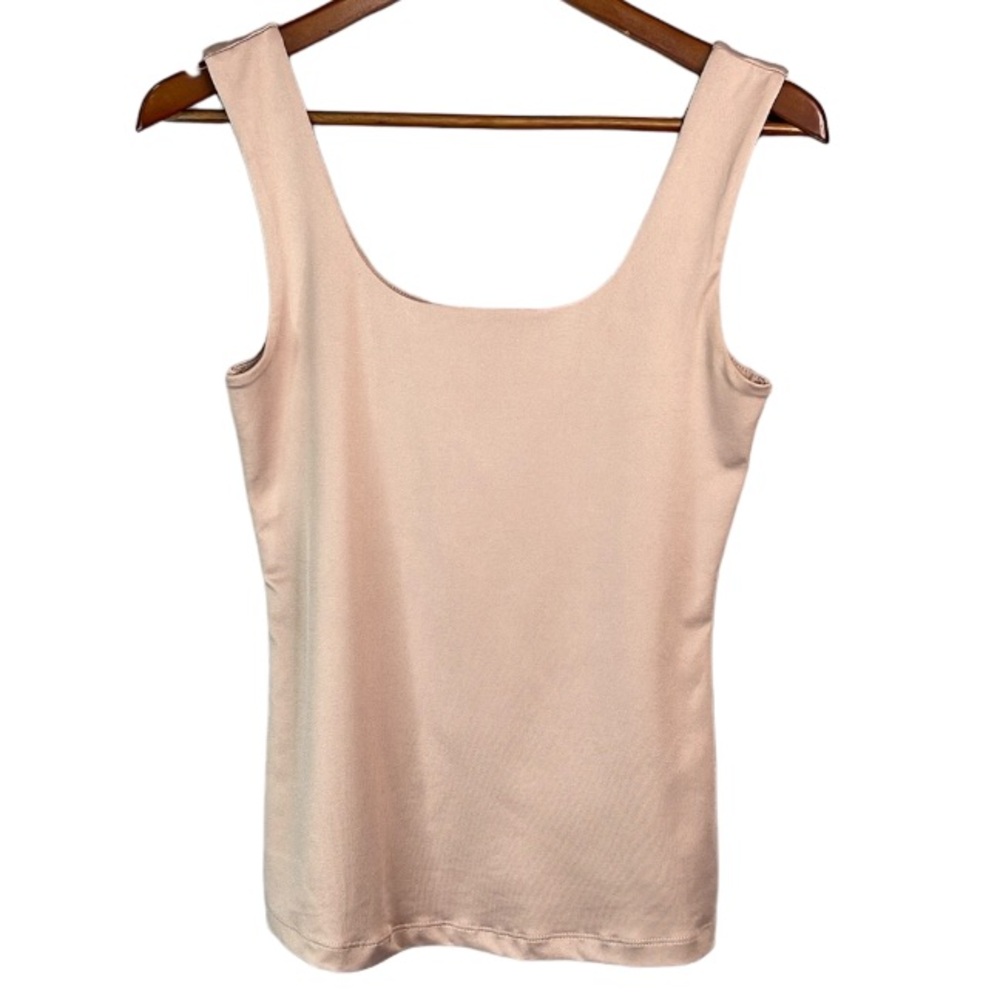 Dynamite Silky Stretch Tank Top Lined Scoop Neck Size M